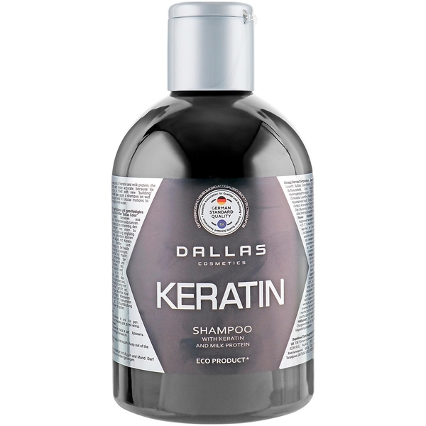 Шампунь Dallas Keratin для волос с кератином и молочным протеином, 500 мл - Pampik