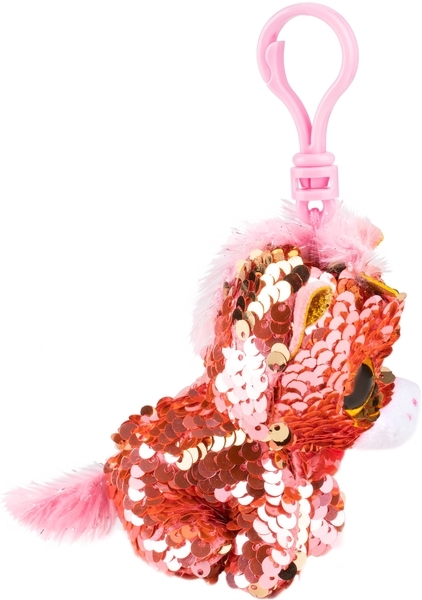 М'яка іграшка-брелок TY Flippables Рожевий Єдиноріг Sunset, 12 см (35307) - Pampik - 4