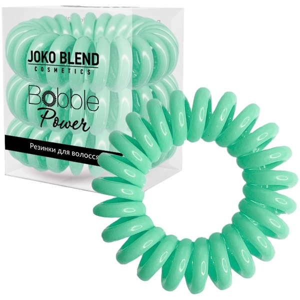 Набір резинок для волосся Joko Blend Power Bobble Mint, 3 шт., бірюзовий (834210) - Pampik