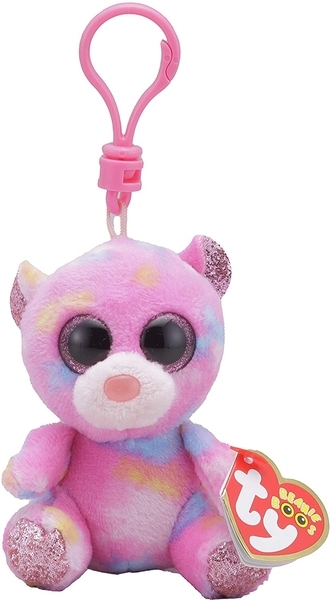 Мягкая игрушка-брелок TY Beanie Boo's Разноцветный медвежонок Franky, 12 см (36562) - Pampik - 4