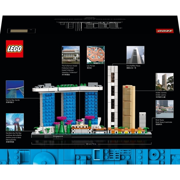 Конструктор LEGO Architecture Сінгапур, 827 деталей (21057) - Pampik - 6