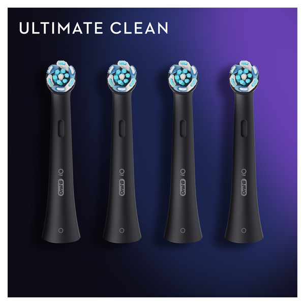 Сменные насадки для зубной щетки Oral-B iO Ultimate Clean, черный, 4 шт. - Pampik - 3