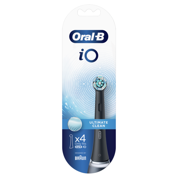 Сменные насадки для зубной щетки Oral-B iO Ultimate Clean, черный, 4 шт. - Pampik - 2