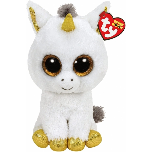 М'яка іграшка TY Beanie Boo's Білий єдиноріг Pegasus, 25 см (36825) - Pampik