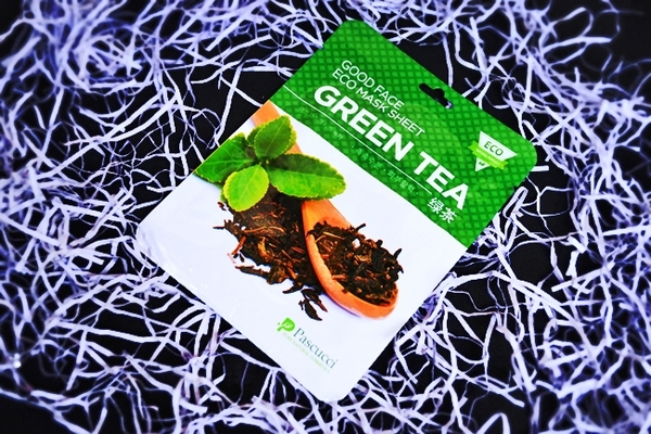 Тканинна маска для обличчя Pascucci з екстрактом зеленого чаю, 23 мл - Pampik - 4