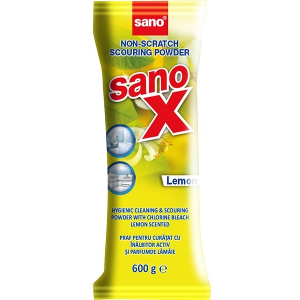 Порошок для чищення Sano X із хлором, 600 г - Pampik