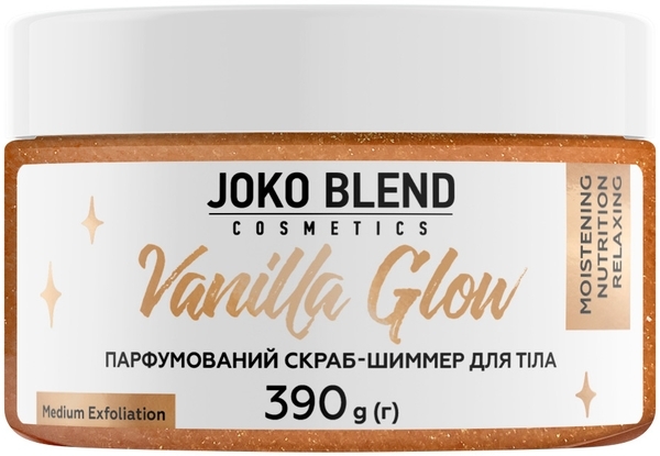 Парфюмированный скраб для тела Joko Blend Vanilla Glow с шиммером, 390 г - Pampik - 2