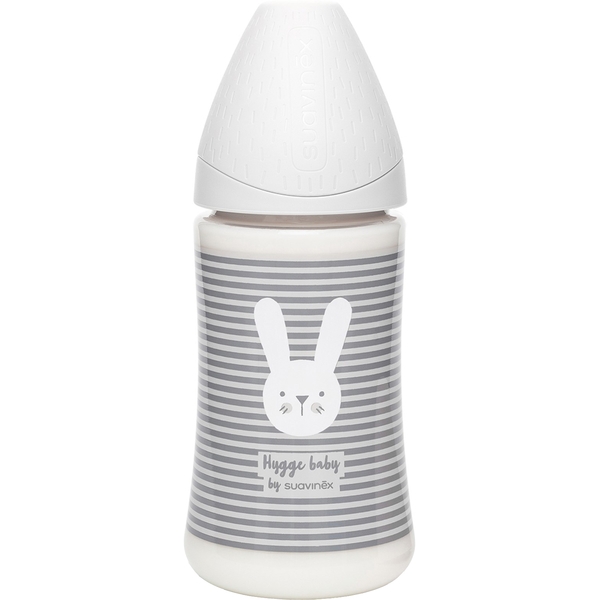 Пляшка для годування Suavinex Hygge, 270 мл, сірий (306684) - Pampik