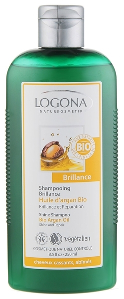 Био-Шампунь Logona Блеск и Восстановление, с аргановым маслом, для поврежденных волос, 250 мл