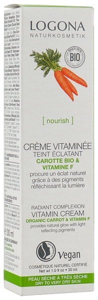 Біо-Крем вітамінний Logona Зволоження та Пружність Морква, 30 мл - Pampik - 2