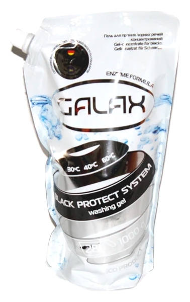 Гель для прання чорних речей Galax, (дой-пак) 1000 г - Pampik
