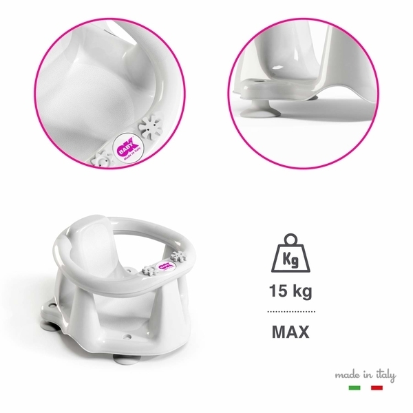 Сидіння для ванни OK Baby Flipper Evolution з термодатчиком, салатовий (37994440) - Pampik - 9