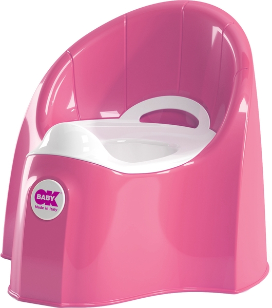 Анатомічний горщик OK Baby Pasha, малиновий - Pampik - 6