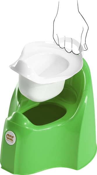 Анатомічний горщик OK Baby Pasha, салатовий - Pampik - 4