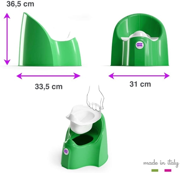 Анатомічний горщик OK Baby Pasha, салатовий - Pampik - 11