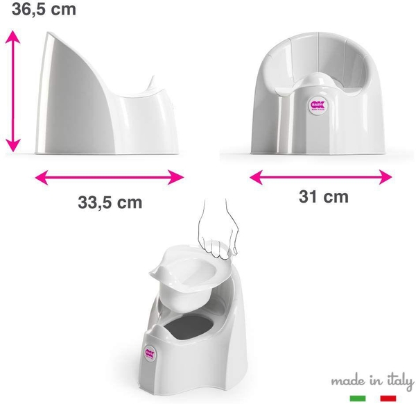 Анатомічний горщик OK Baby Pasha, ніжно-рожевий - Pampik - 12