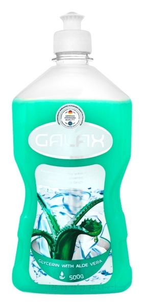 Концентрированная жидкость для посуды Galax Глицерин с алоэ вера, 500 г - Pampik