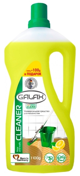 Універсальний засіб для миття підлог та стін Galax das PowerClean, 1100 г - Pampik