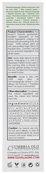 Масло для тела Olivella, тонизирующее, 250 мл - Pampik - 3
