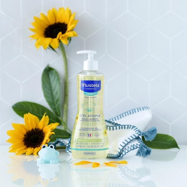 Очищувальне масло Mustela Stelatopia Cleansing Oil, для ванни, 500 мл - Pampik - 7
