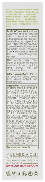 Крем для тіла Olivella Цитрус, на основі оливкової олії, 150 мл - Pampik - 3