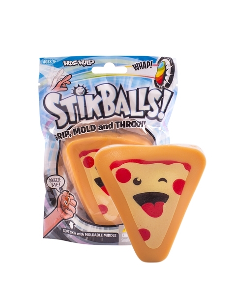 Іграшка Липунчик Stikballs Піца, помаранчевий (53477) - Pampik - 3