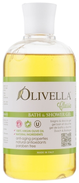 Гель для душа и ванны Olivella, на основе оливкового масла, 500 мл