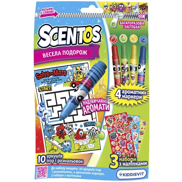 Ароматный набор для творчества Scentos Возьми с собой Веселое путешествие (43866) - Pampik