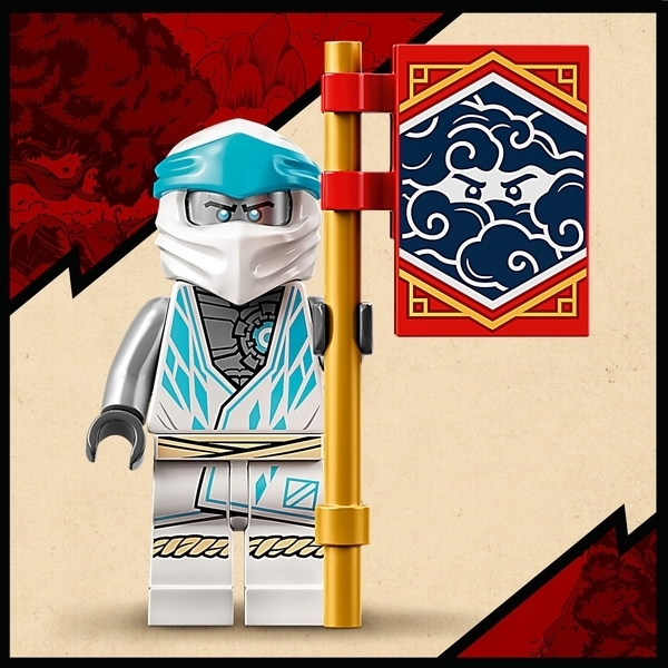 Конструктор LEGO Ninjago Могутній робот ЕВО Зейна, 95 деталей (71761) - Pampik - 5