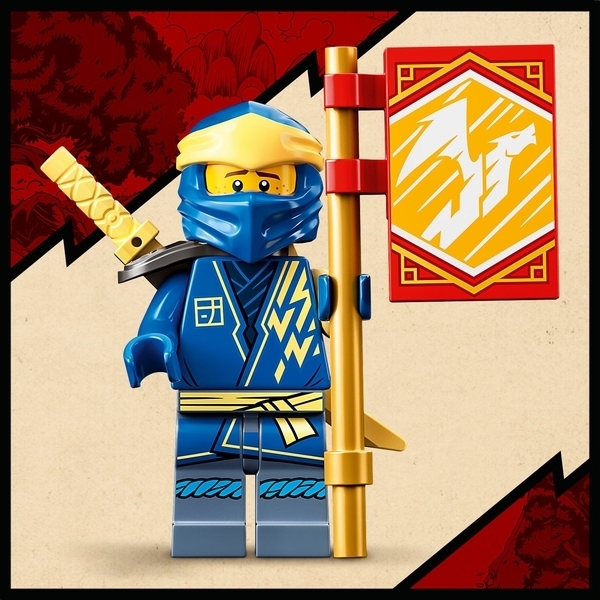 Конструктор LEGO Ninjago Грозовий дракон ЕВО Джея, 140 деталей (71760) - Pampik - 10