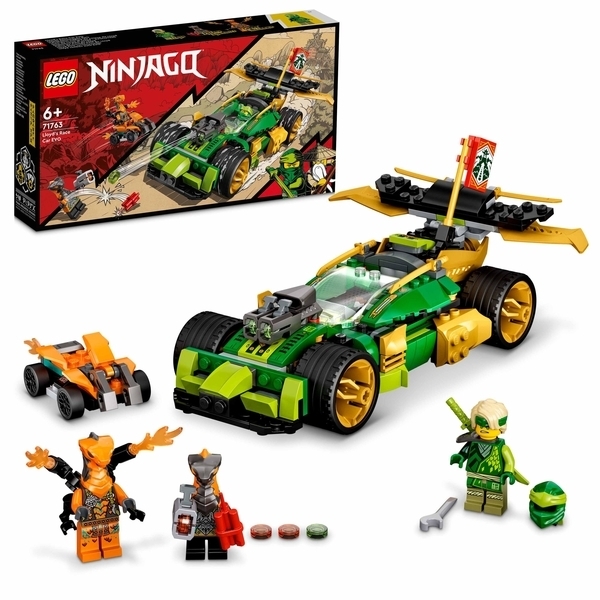 Конструктор LEGO Ninjago Гоночний автомобіль ЕВО Ллойда, 279 деталі (71763) - Pampik - 2