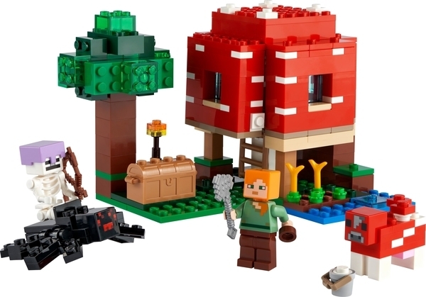 Конструктор LEGO Minecraft Грибний будинок, 272 деталі (21179) - Pampik - 2