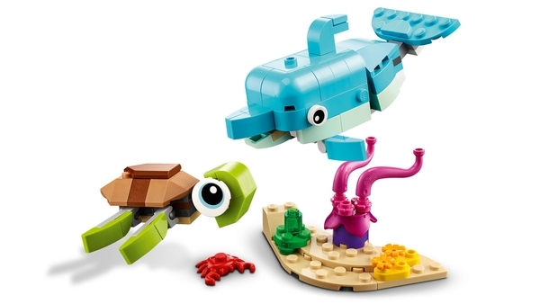 Конструктор LEGO Creator Дельфін та черепаха, 137 деталей (31128) - Pampik - 2