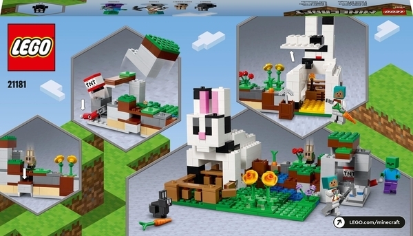 Конструктор LEGO Minecraft Кроличе ранчо, 340 деталей (21181) - Pampik - 4