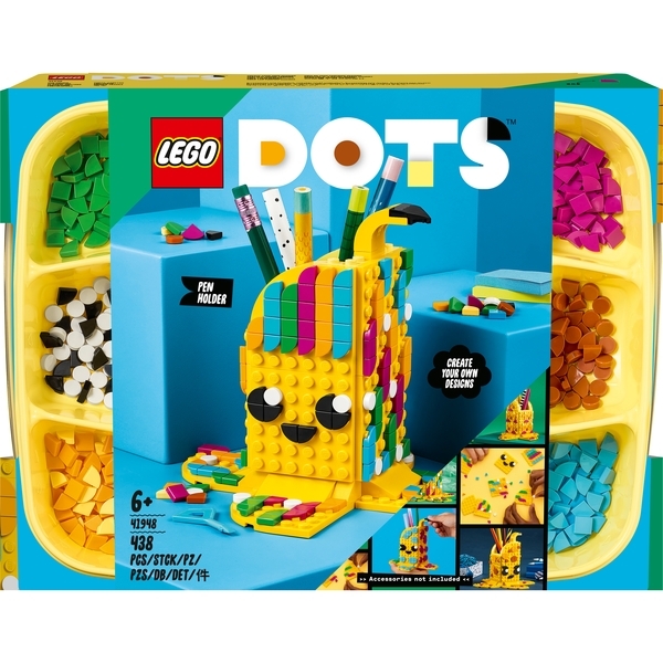 Конструктор LEGO DOTs Підставка для ручок Банан, 438 деталей (41948) - Pampik