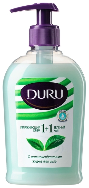 Рідке крем-мило Duru 1+1 Крем та Зелений чай, 300 мл - Pampik
