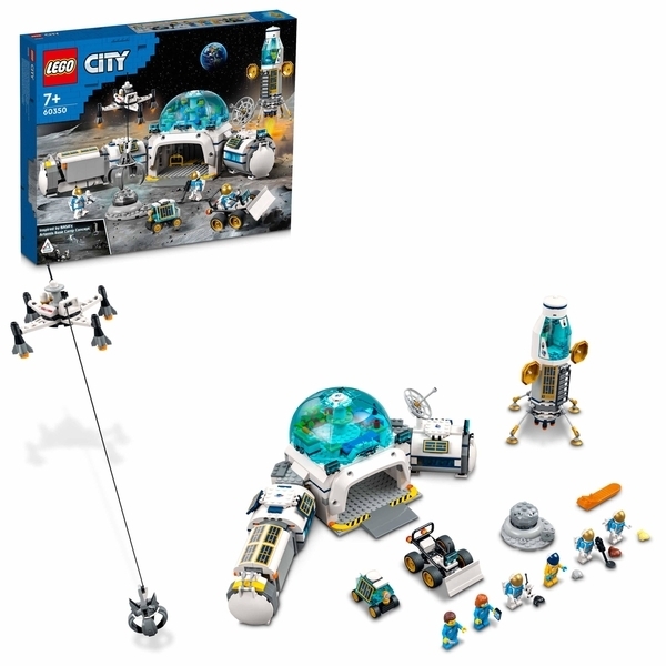 Конструктор LEGO City Місячна наукова база, 786 деталей (60350) - Pampik - 2