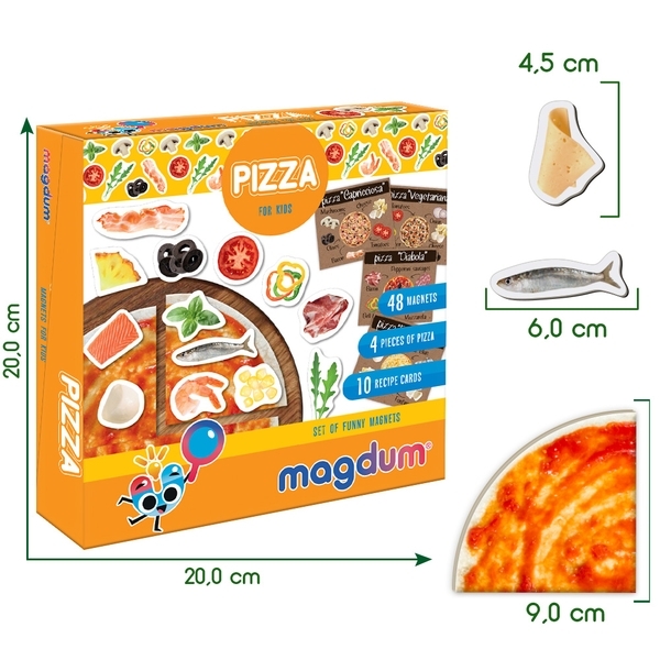 Магнітна настільна гра Magdum Піца (ML4031-27 EN) - Pampik - 19