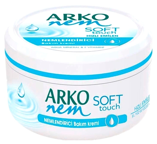 Зволожуючий крем для обличчя та тіла Arko Soft Touch, 300 мл - Pampik