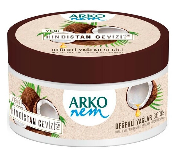 Увлажняющий крем для лица и тела Arko Кокос, 250 мл - Pampik