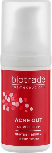 Набор Biotrade Acne Out: Активный крем + Подарок: Очищающая пена против прыщей и черных пятнышек - Pampik - 3