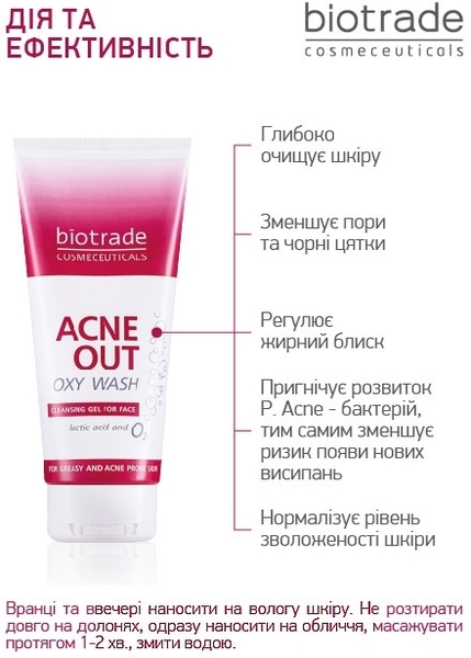 Набір Biotrade Acne Out 3 в 1 для жирної та проблемної шкіри та шкіри з акне 60 мл + 60 мл + 50 мл - Pampik - 6
