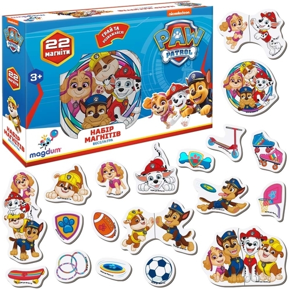 Набор магнитов Magdum Щенячий патруль Веселая игра (ML4034-02) - Pampik - 2