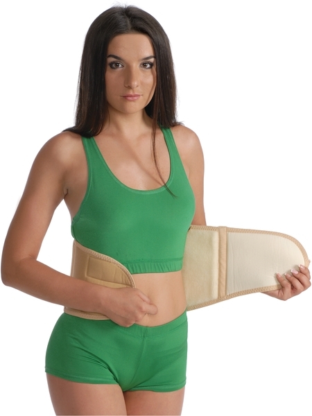 Корсет противорадикулитный MedTextile, согревающий из овечьей шерсти, р.M/L, бежевый - Pampik - 2