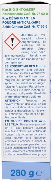 Біозасіб для видалення накипу Klar, 280 г - Pampik - 4