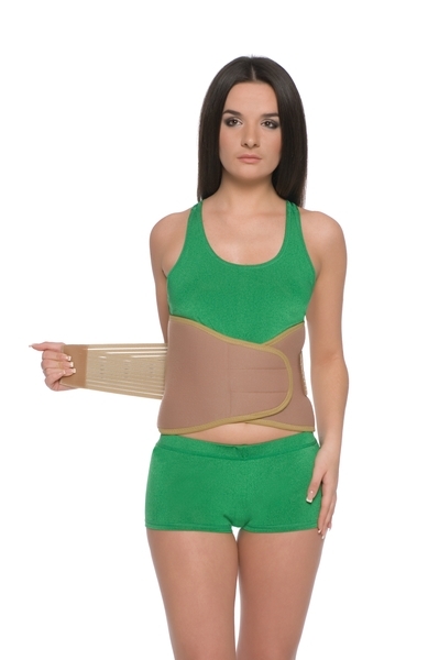 Корсет ортопедичний MedTextile, неопреновий, р.M/L, бежевий - Pampik - 3