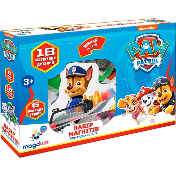 Набор магнитов Magdum Щенячий патруль Командная работа (ML4034-32) - Pampik