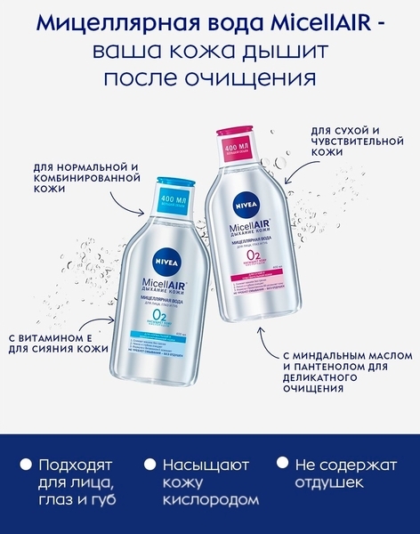 Подарунковий набір жіночий Nivea Мейк-ап експерт чутлива шкіра 2020 - Pampik - 8