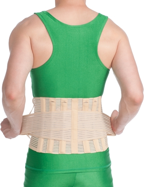 Корсет лікувально-профілактичний MedTextile, з 6 ребрами жорсткості 24 см, р.ХXXL/ХXXXL, бежевий - Pampik - 2