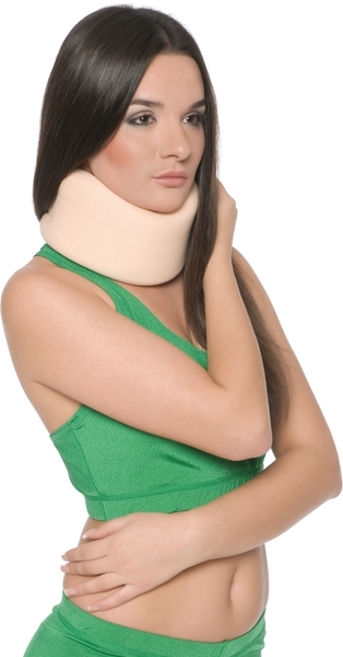 Бандаж для шиї MedTextile Шина Шанца, м'яка фіксація, р.S, бежевий - Pampik - 2